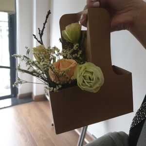 Handmade paper flower box gift for friend